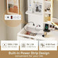 Makeup Vanity with Dimmable LED Mirror with Lights and Charging Station