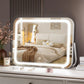 Rectangular LED Vanity Mirror with Smart Touch and Adjustable Lighting