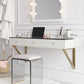 Floating Makeup Vanity with Tempered Glass