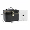 Large Capacity Dual-Zipper Makeup Travel Bag with Organizers - LP Replenish