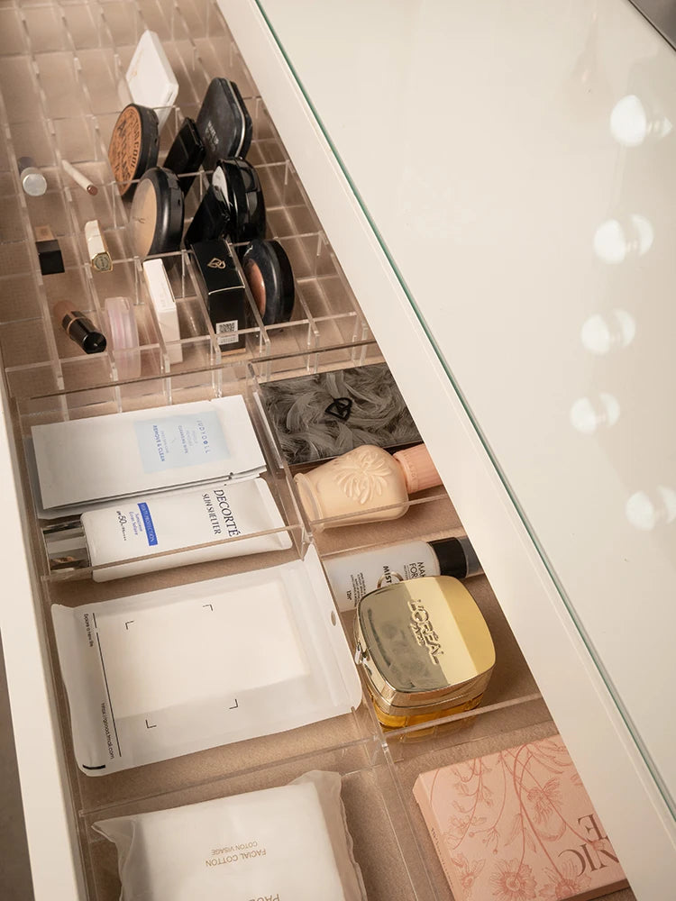 Acrylic Dividers for MALM Dressing Table | Maximize Beauty Storage Acrylic Dividers for MALM Dressing Table | Maximize Beauty Storage