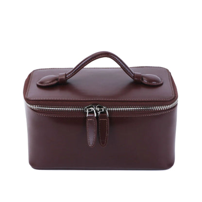 Customized Genuine Leather Hand Held Cosmetic Large Bag - LP Replenish