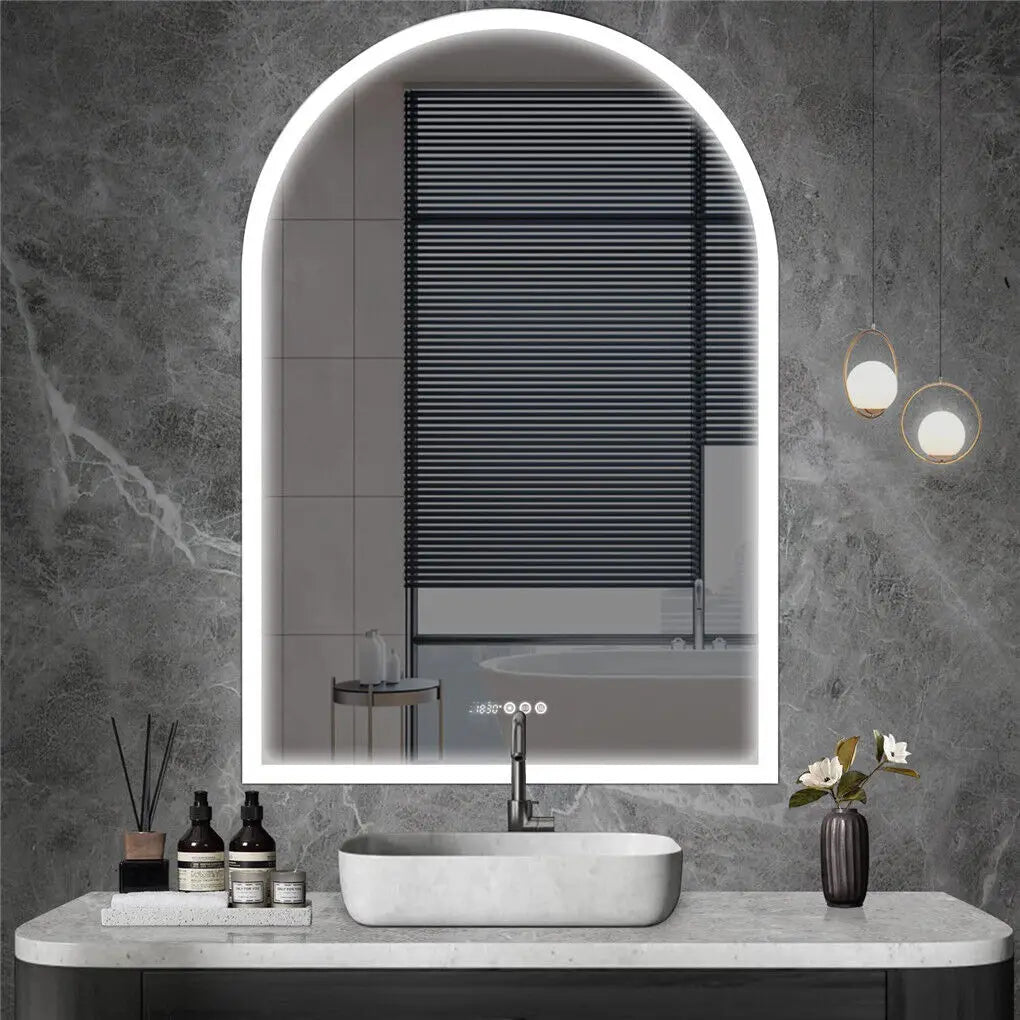 LED Arched Bathroom Vanity Mirror - LP Replenish