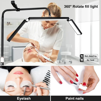 Foldable Half Moon Ring Light with Phone Holder and Remote Control - LP Replenish
