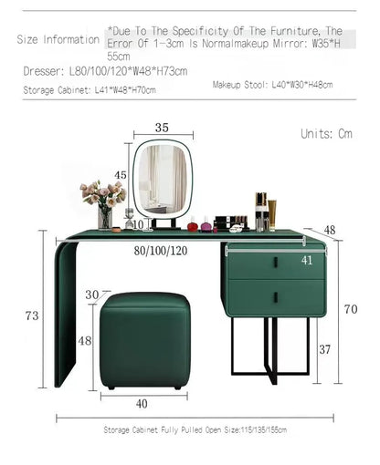 Bedroom Makeup Dresser with Vanity Mirror - LP Replenish