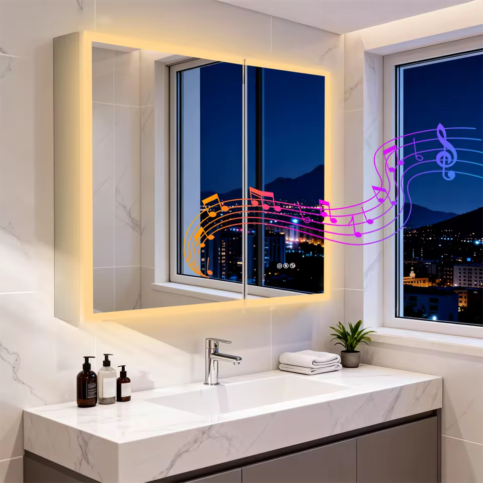 LumaCab Pro Dual LED Bathroom Mirror Cabinet | Bathroom Storage and Lighting