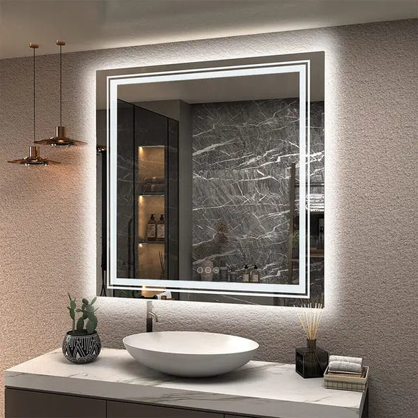 Square Bathroom Mirror