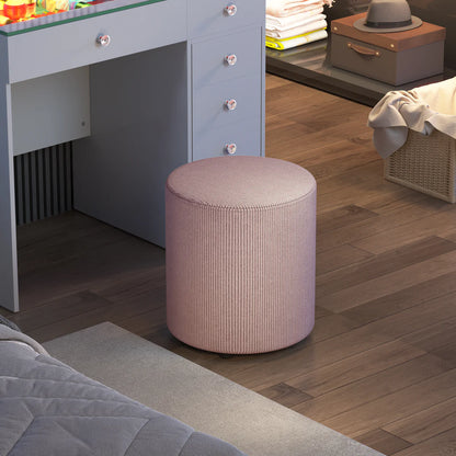 VanitiSeat VelvetRidge – Modern Corduroy Vanity Stool
