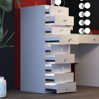VanitiStack Tower Pro | Nine Lighted Storage Drawers