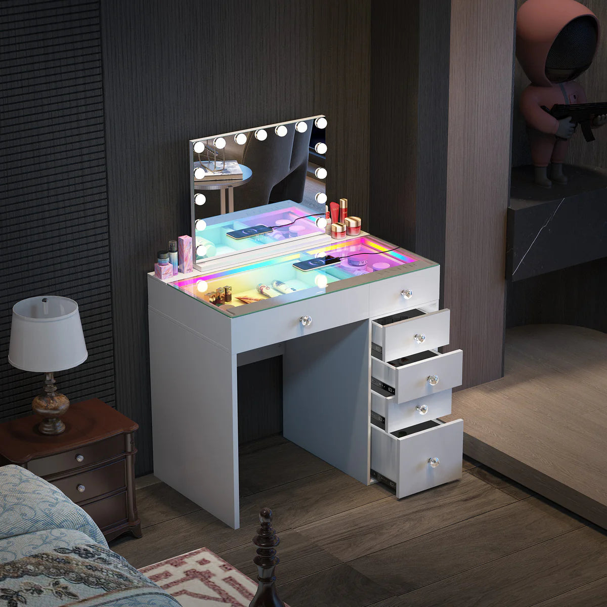 Veronica PRO Makeup Vanity Desk - LP Replenish