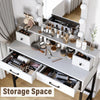 Vanity Desk with Hollywood Mirror, 4 Drawers, and Adjustable LED Lighting - LP Replenish