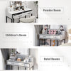 Vanity Desk with Hollywood Mirror, 4 Drawers, and Adjustable LED Lighting - LP Replenish