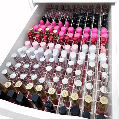 Acrylic Drawer Divider Set for ALEX 5 and 9 Drawers, Adjustable for Lipsticks - LP Replenish