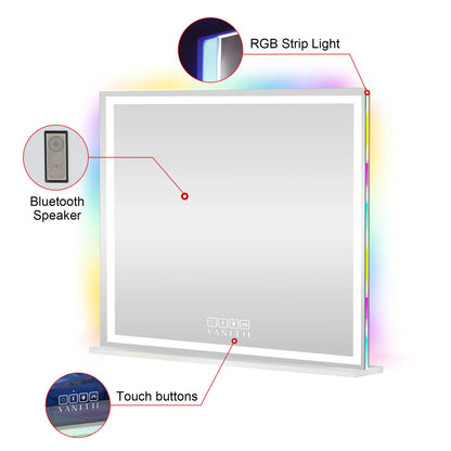 VanitiGlow Prism | LED RGB Vanity Mirror