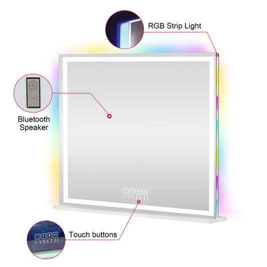 VanitiGlow Prism | LED RGB Vanity Mirror