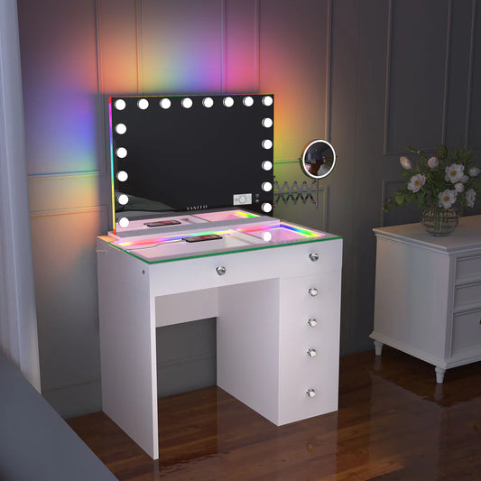 Veronica Vanity Set (Mirror and Vanity Included)