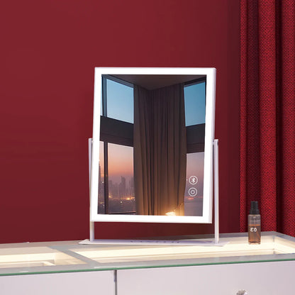 Portable LED Strip Mirror with Wireless Charging, Bluetooth Speaker, and 3 Light Modes - LP Replenish