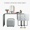 Bedroom Makeup Dresser with Vanity Mirror - LP Replenish
