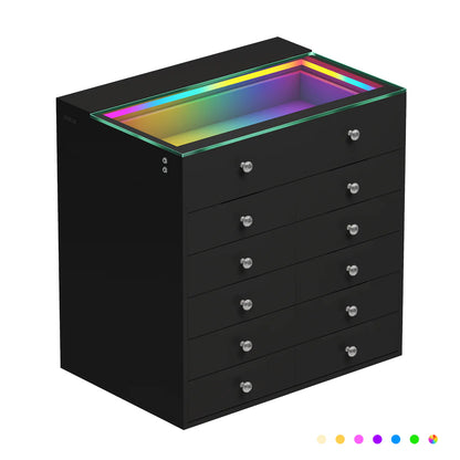 VanitiStack Chest | Drawer Chest with RGB Lighting and USB Ports