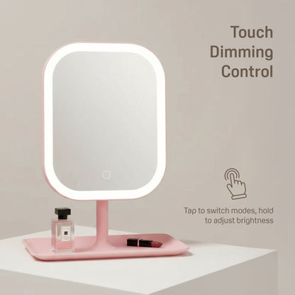 GoGlow Halo | Compact Mirror with Light, Travel LED Vanity Mirror