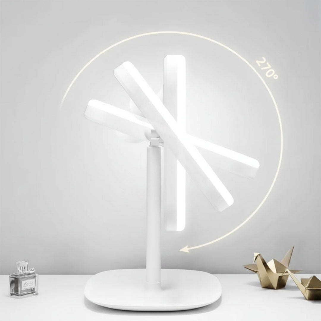 GoGlow Halo | Compact Mirror with Light, Travel LED Vanity Mirror