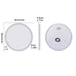 Smart Illuminate LED Round Lighted Vanity Mirror with Touch Screen and Anti-Fog Features