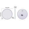 Smart Illuminate LED Round Lighted Vanity Mirror with Touch Screen and Anti-Fog Features - LP Replenish