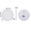 Smart Illuminate LED Round Lighted Vanity Mirror with Touch Screen and Anti-Fog Features - LP Replenish