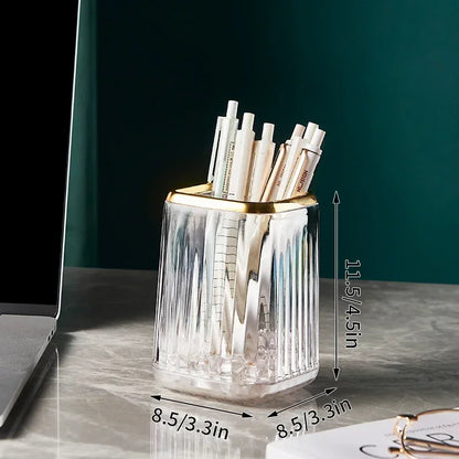 Luxury Desktop Makeup Brush Holder with Lid - LP Replenish