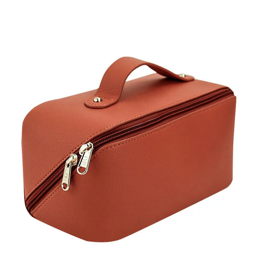 Custom Monogrammed Leather Makeup Bag - LP Replenish