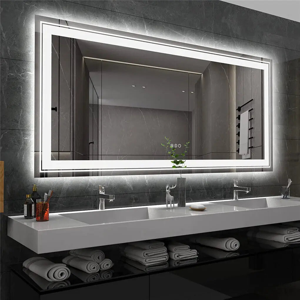 double sink bathroom vanity mirror