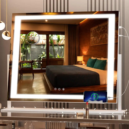 10X Magnifying LED Makeup Mirror with Smart Touch Control - LP Replenish