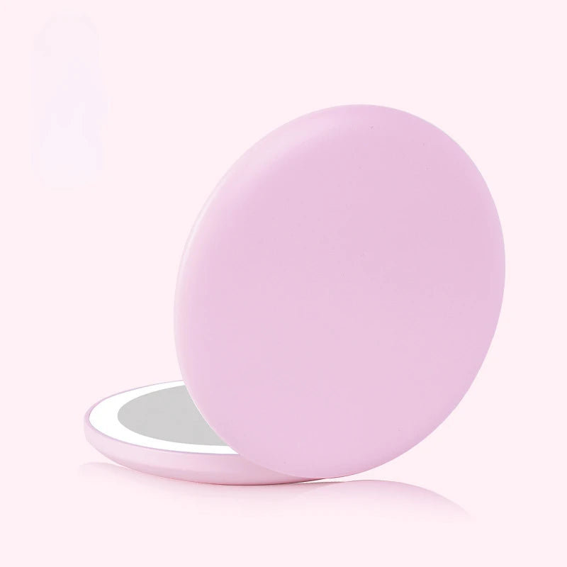 GoGlow Pocket | 3.5 inch Compact Folding Mirror with Light, 10X Magnification