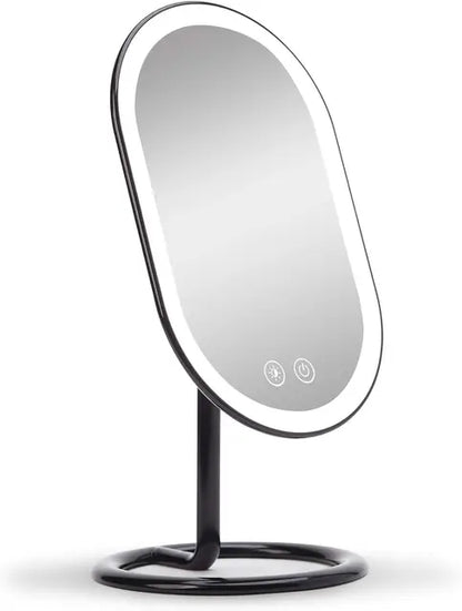 Vanity Makeup Mirror, Rechargeable with 3 Dimmable Light Settings and Dual Magnification - LP Replenish