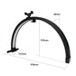 20 Inch Half Moon Nail Desk Lamp with Touch Control and Phone Clip