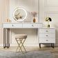 Modern Large Vanity Desk with Movable 3-Drawer Chest