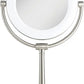 LED Lighted Makeup Mirror with 1x/10x Magnification and Swivel Design for Vanity Desk - LP Replenish