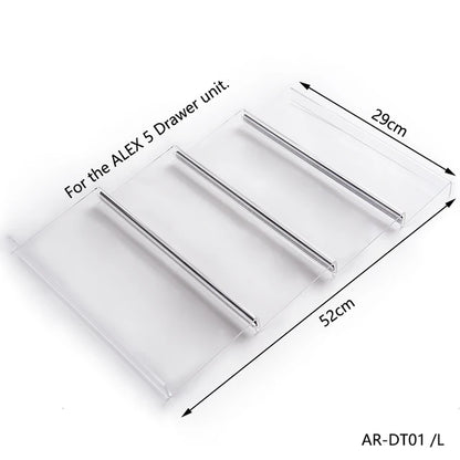 Acrylic Lipstick & Lipgloss Display Tray for ALEX 5 and 9 Drawer Units with Adjustable Magnetic Rows - LP Replenish