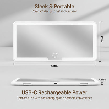 GoGlow Visor | Rechargeable Car Visor Vanity Mirror with Light
