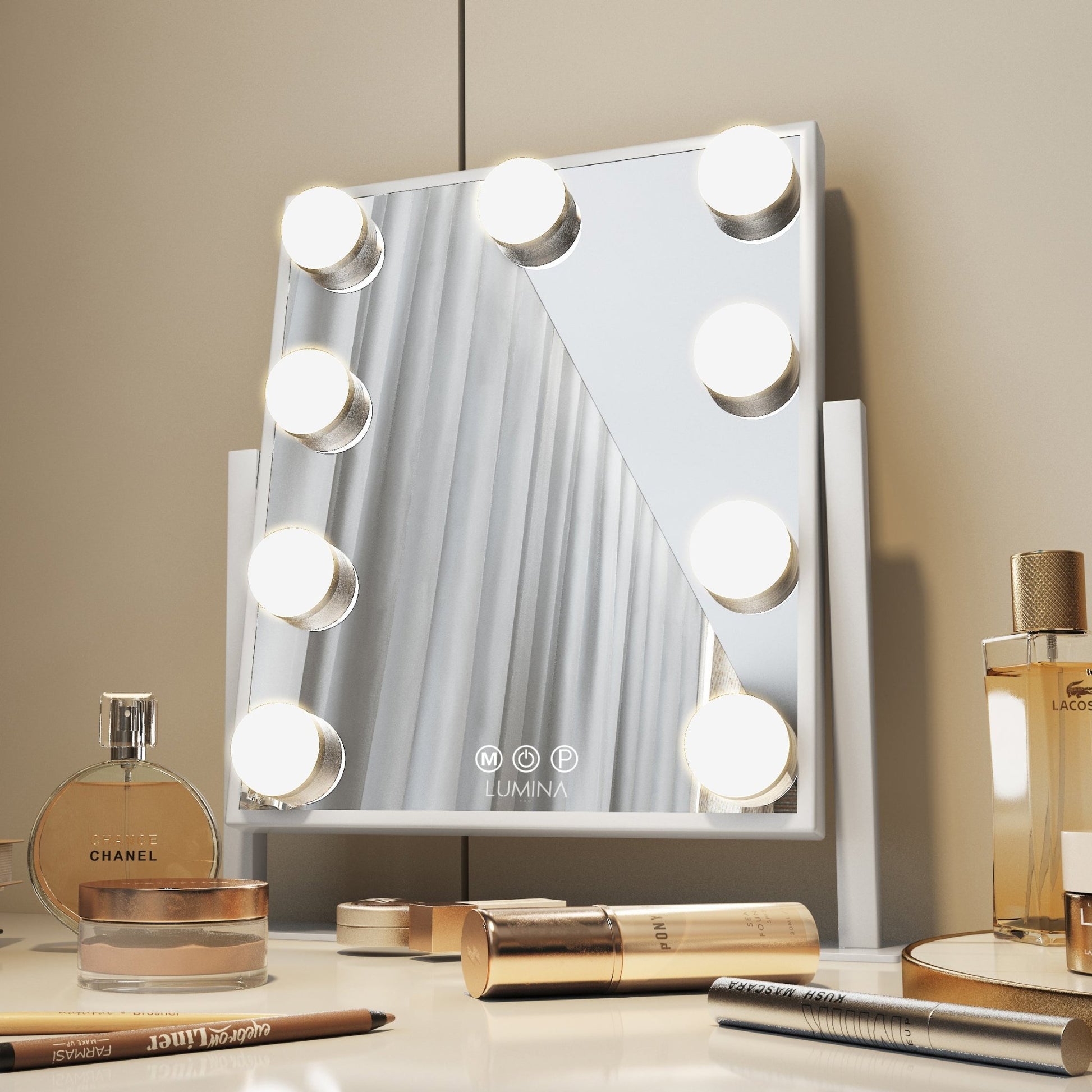 Hollywood Table Top Makeup Mirror - Lumina Pro USA -